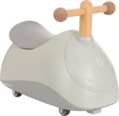 Produktbild von Kikkaboo Rutschfahrzeug Sizzy 4 Räder Griff aus Buchenholz ab 1 Jahr Kunststoff beige