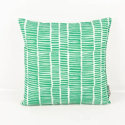 Produktbild von Outdoor Kissen Bliss weiß grün 45x45cm wasserabweisend
