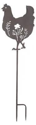 Zdjęcie produktu dla Clayre & Eef Garden Spieá Kurczak 32x2x113 cm Brązowy Metal