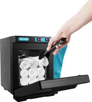 Produktbild von Heißer Handtuchwärmer, UV-Sterilisator, Edelstahlkonstruktion, schwarz, EU