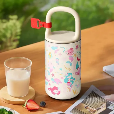Produktbild von Thermobecher Edelstahl-Isolierbecher Kaffeebecher Trinkbecher auslaufsicherer Thermobecher Tragebecher B 400ml /HDB4/