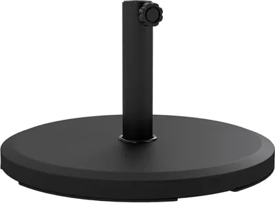 Produktbild von Sonnenschirmständer Zement 13kg runder Schirmhalter 34/38/48mm Mast Schwarz