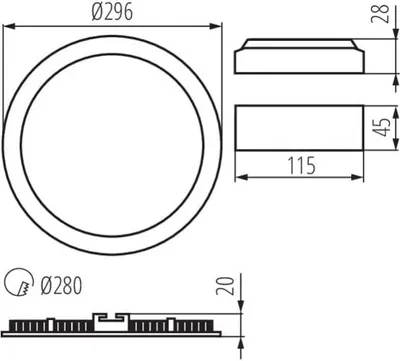 Obrázok produktu pre Kanlux S.A. 27220, LED, 1700 lm, IP20, IP44