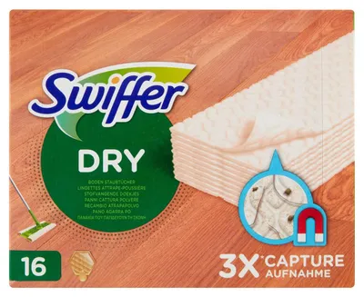 Image de Swiffer - Chiffons secs Swiffer pour le bois et le parquet - 128 pièces