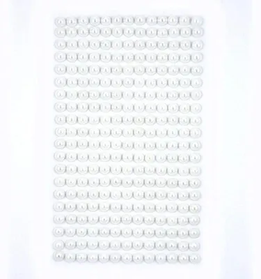 Zdjęcie produktu dla Perełki samoprzylepne Off white 6 mm 260 szt