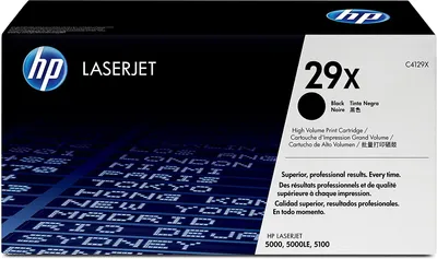Zdjęcie produktu dla HP 29X High Yield Black Original LaserJet Toner Cartridge, 10000 stron(y), Czarny, 1 szt.