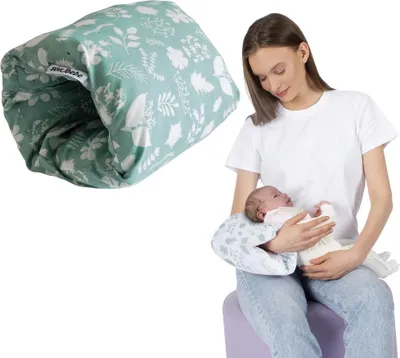 Produktbild von Sevibaby Praktisches Baby mini Arm Stillkissen Stillmuff Armpolster Reisekissen 208-92 Blätter