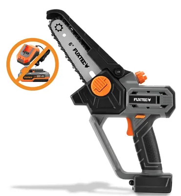 Produktbild von FUXTEC Akku Handastschere 20V, 1,44Kg Gewicht, Schwertgröße von 15cm, Durchmesser von 10cm und einer Kettengeschwindigkeit von 4,6m/s FX-E1HAS20