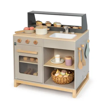 Produktbild von MUSTERKIND® Spielküche & Shop "Prunus" warmgrau – natur