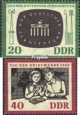 Produktbild von Briefmarken DDR 1962 Mi 923-924 (kompl.Ausgabe) postfrisch 10 Jahre Deutscher Fernsehfunk
