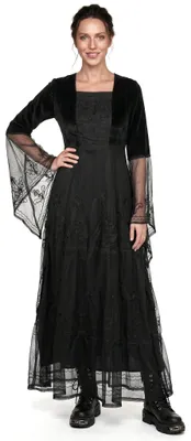 Produktbild von Renaissancekleid mit Tüll schwarz Größe: S