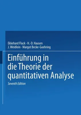 Obrázok produktu pre Einführung in die Theorie der quantitativen Analyse