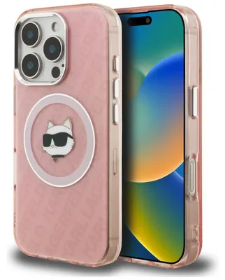 Zdjęcie produktu dla Etui Karl Lagerfeld IML Choupette Head Logo MagSafe do iPhone 16 Pro różowy