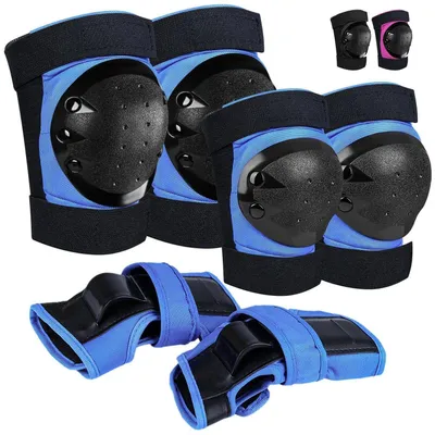 Produktbild von Schonerset 6 in 1 Protektoren Kinder L Blau