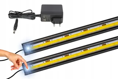 Produktbild von AQUALED LED Unterbauleuchte Küche Schwarz 2x20cm Dimmbar
