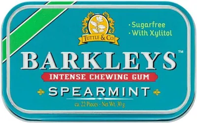 Produktbild von Barkleys Intense Spearmint Gum Kaugummi Dragees zuckerfrei 30g