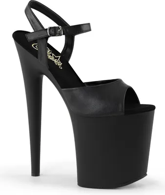 Produktbild von FLAMINGO-809 Damen Sandale von Pleaser, Schwarz Matt , EU 35, US 5