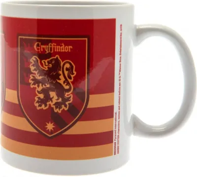Produktbild von Harry Potter - Kaffeebecher, gestreift PM2866 (Einheitsgröße) (Weiß/Scharlachrot/Gelb)