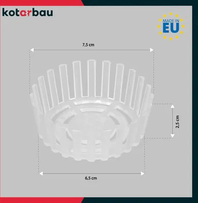 Produktbild von KOTARBAU® 12er Set Fermentiergitter Kunststoff 82 mm Sieb für Einmachgläser Einlegerost Kunststoff Trennwand für Gläser Fermentiergitter Einmachhilfe