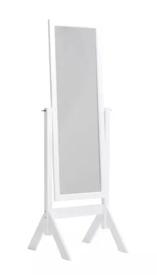 Produktbild von In And OutdoorMatch Standspiegel Agatha Joanny - Weiß - 153 x 58 x 50 cm - klassisches Design - vielseitig einsetzbar - dekorativer Spiegel
