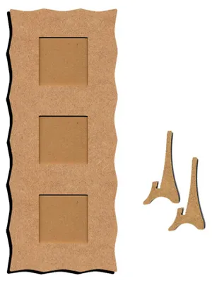 Immagine prodotto di Portafoto Gomille MDF Trio 49x20 cm design creativo