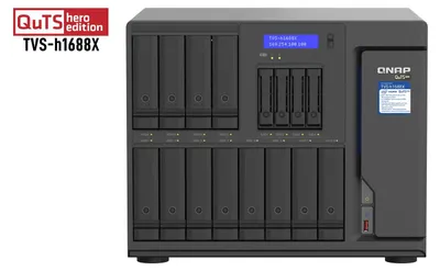 Zdjęcie produktu dla QNAP TVS-h1688X, NAS, Tower, Intel® Xeon®, W-1250, 32 GB, DDR4