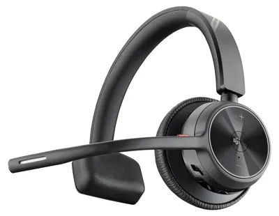 Produktbild von HP Poly Voyager 4310-M USB-C-Headset +BT700 Dongle +Ladestation, für Microsoft Teams , Kabellos, 20 - 20000 Hz, Büro/Callcenter, 162 g, Kopfhörer, Schwarz