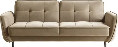 Zdjęcie produktu dla Sofa rozkładana z funkcją spania BELLIS VELVET beżowa