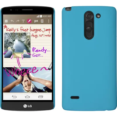 Produktbild von PhoneNatic Case kompatibel mit LG G3 Stylus - Hülle hellblau gummiert Hard-case + 2 Schutzfolien