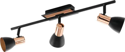 Produktbild von BARNHAM Spot - L58,5 x B7 cm - schwarz, kupfer - 3X2,8W inkl. - IP20