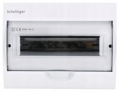 Produktbild von Aufputz-Verteiler IP40 1x12P mit 12 N- und 12 PE-Klemmen
