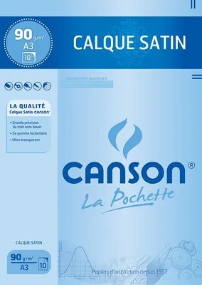 Obrázok produktu pre CANSON 200017153 Obkresľovací papier saténový DIN A3 90/95 g/m2