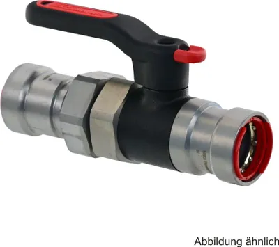 Produktbild von VSH PowerPress PPSU550 Kugelhahn kurze Spindel und Verschraubung, 1"