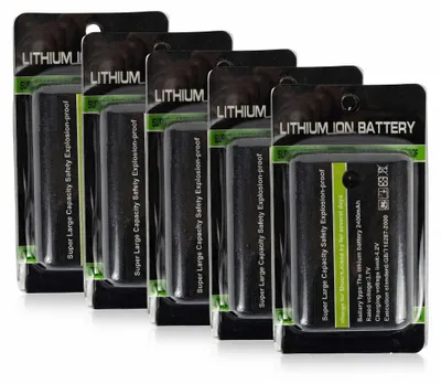 Image de Batterie rechargeable pour niveau laser 2400 mAh 3,7 V, accu lithium de rechange pour laser à lignes croisées, 7 x 5 x 2,8 cm