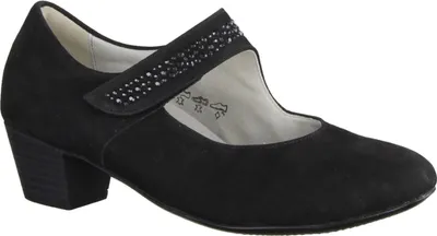 Produktbild von Waldläufer Hilaria 358311-001 Damenpumps, bequem, Leder, Schwarz - Damenschuhe Modische Pumps / Ballerina, Schwarz, leder (nubuk), absatzh&oumlhe: 40 mm