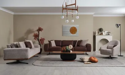 Produktbild von Luxus Sofagarnitur 4+3+1 Sitzer Modern Möbel Couch Wohnzimmer Sofa Set
