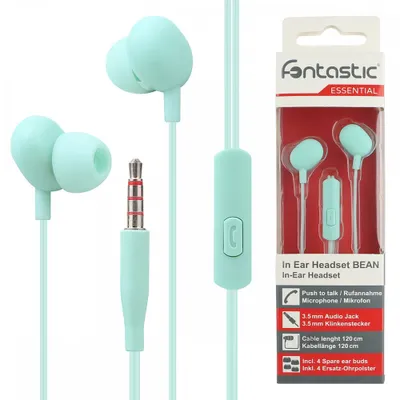 Produktbild von Fontastic In-Ear Headset 'Beans' mintfarben