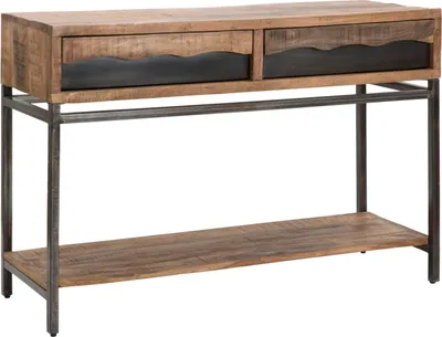 Immagine prodotto di FURNLUX Tavolo consolle Yellowstone Brown 118cm / Colore principale: Marrone / Dimensioni: 118 x 80 x 40 cm