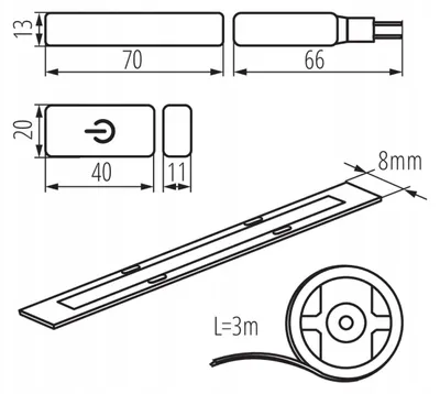 Produktbild von Kanlux LED-Streifen Set COB SET 3m=18W Dimmbar 26326