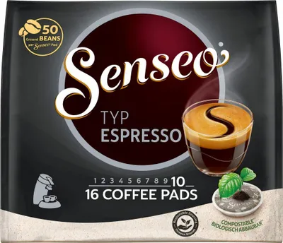 Immagine prodotto di Senseo 4422757007 Senseo ESPRESSO Kaffeepads, Arabicabohnen kräftig,