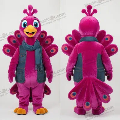 Produktbild von Magenta MASTICOT Pfauen-Feder-Maskottchen