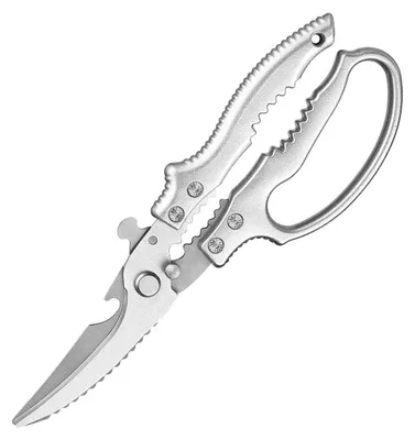 Produktbild von Multifunktions Geflügelschere Edelstahl, Küchen- & Fleischschere mit Sicherheitsverschluss, ergonomischer Griff, für Gemüse & Fleisch