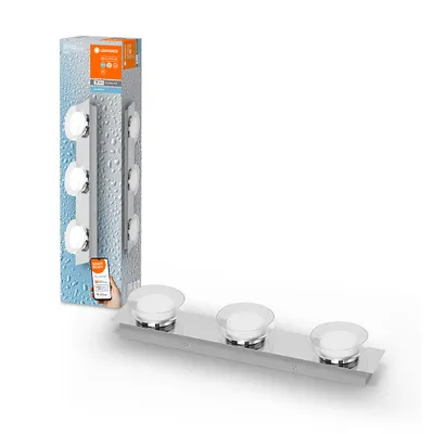 Produktbild von Ledvance LED Smart+ Badezimmerleuchte Orbis Silber IP44 18W 1800lm 3000K-6500K Dimmbar App Google Alexa WiFi