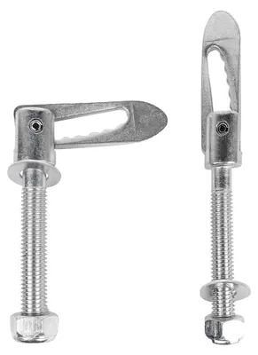 Immagine prodotto di Gancio a T per sgancio rapido, alta resistenza - Gancio per rimorchi - Acciaio inossidabile - 2 pezzi - Lunghezza del perno: 75 mm - Sicuro e resistente - Gancio per rimorchi