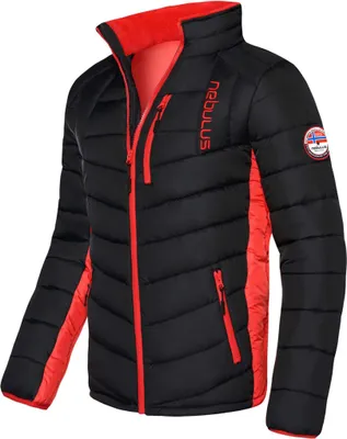 Immagine prodotto di Giacca invernale Nebulus GRAFFITY da uomo, calda giacca outdoor, pratica e versatile giacca invernale e di transizione, P4768 - uomo, nero-rosso, L