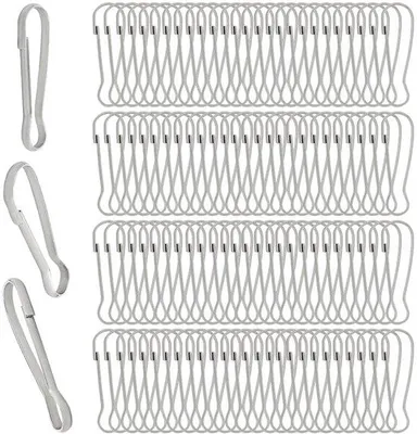Productafbeelding van 150 stuks chroomvergulde karabijnhaakjes - ideaal voor sleutelhangers en doe-het-zelf projecten