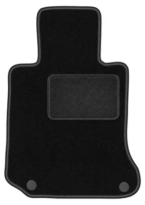 Produktbild von Fahrermatte Velours für Mercedes W207 Coupe 2009- (E-klasa) – 1-tlg, Schwarz, passgenau – Wielganizator LUX