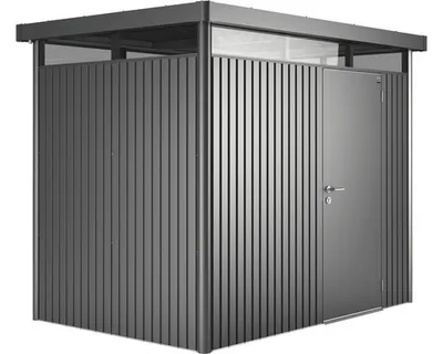 Produktbild von Biohort Highline, Metallschuppen, Einzelbild, Flachdach, Grau, Metall, Grau