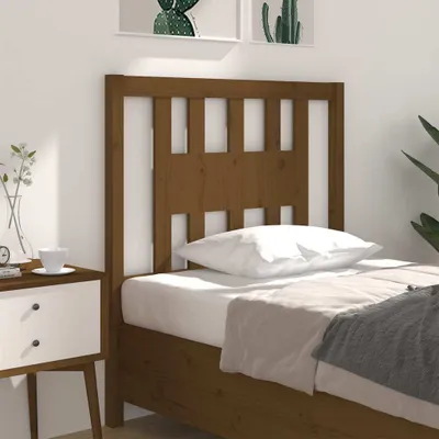 Produktbild von vidaXL Kopfteil Honigbraun 106x4x100 cm Massivholz Kiefer - Kopfteil - Kopfteile - Bettkopfteil - Holzkopfteil