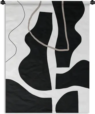Produktbild von MuchoWow® Wandteppich Wandbehang Abstrakt - Minimalismus - Design 120x160 cm Tapisserie Dekoration Wandtuch - Wohnzimmer - Moderne